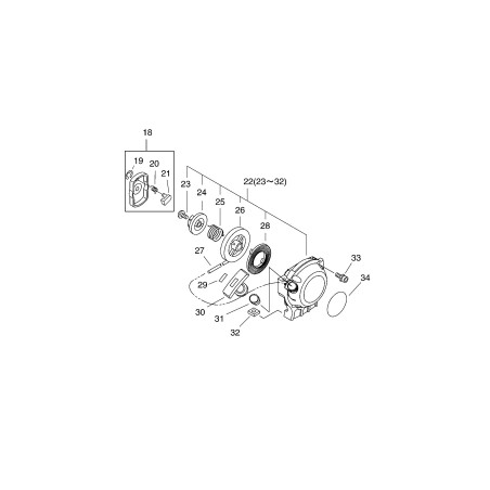 AVVIAMENTO X SRM240ESL ECRA051001000 ORIGINALE ECHO | NewgardenParts.com