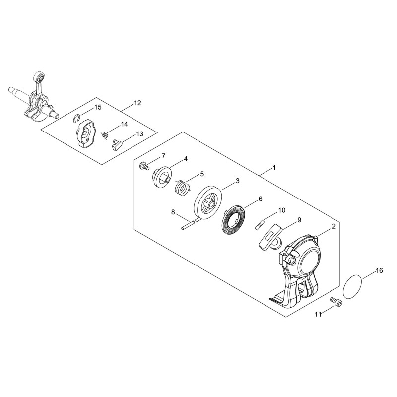 VOLLSTÄNDIGER STARTER FÜR PPT/HCAS235ES ECRA051001312 ORIGINAL ECHO