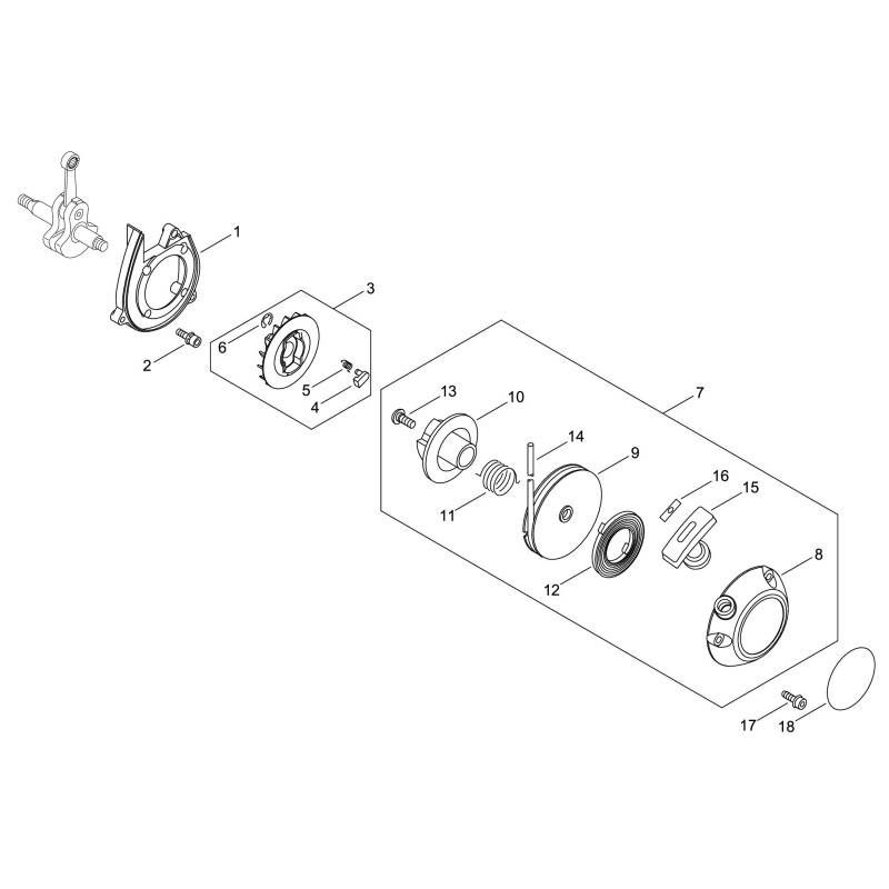 AVVIAMENTO X PB265ESLT ECRA051002720 ORIGINALE ECHO