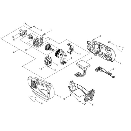 COMPLETE ENGINE FOR DSRM300/DPAS ECRA054000260 ORIGINAL ECHO | NewgardenParts.com