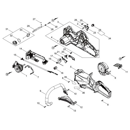 COMPLETE ENGINE FOR DCS2500 ECRA054000300 ORIGINAL ECHO | NewgardenParts.com