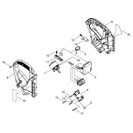 COMPLETE ENGINE FOR DTT-2100 ECRA054000350 ORIGINAL ECHO | NewgardenParts.com