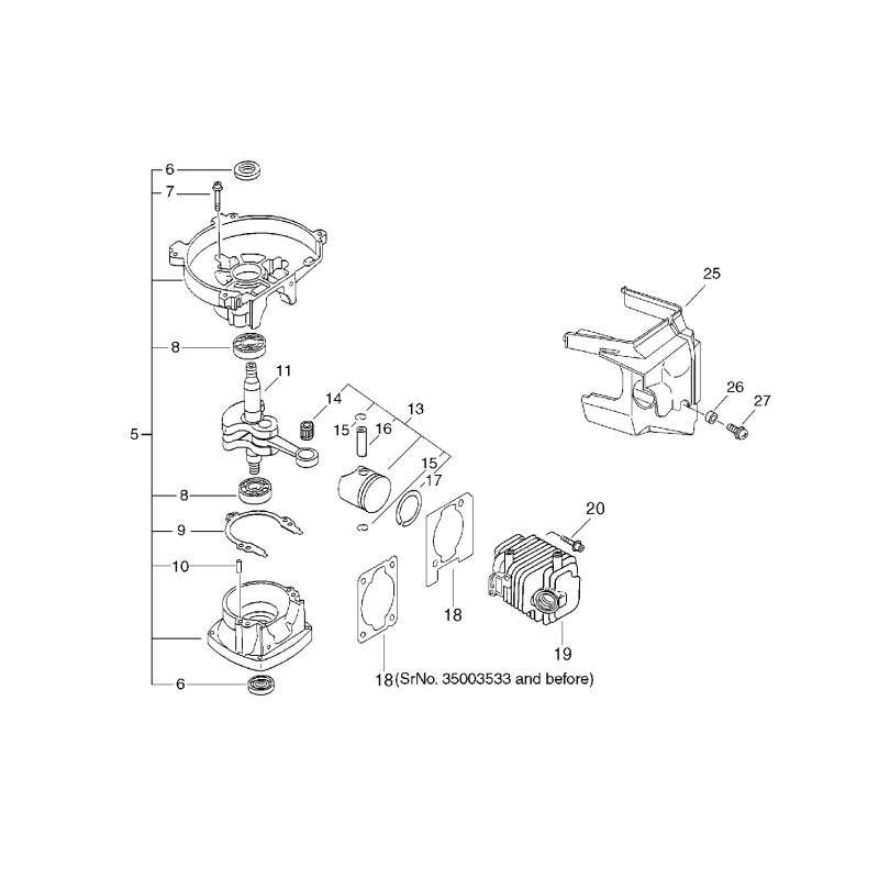 ORIGINAL ECHO CYLINDER *T.I.04-227/04-228 ECRA130000611 ORIGINAL ECHO CYLINDER *T.I.04-227/04-228 ECRA130000611