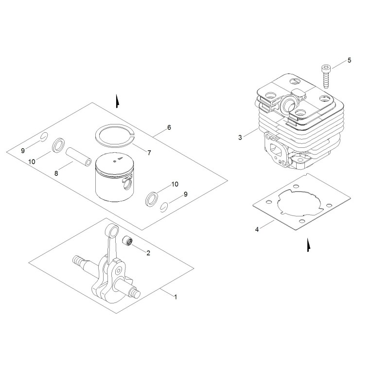 CILINDRO PB2520/EB252 ECRA130002340 ORIGINALE ECHO