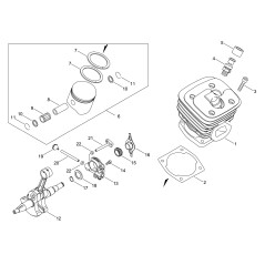 ORIGINAL ECHO ZYLINDER FÜR CS621SX ECRA130002420
