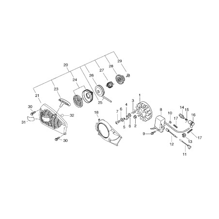 ORIGINAL ECHO ECRA172000501 FAN COVER | NewgardenParts.com