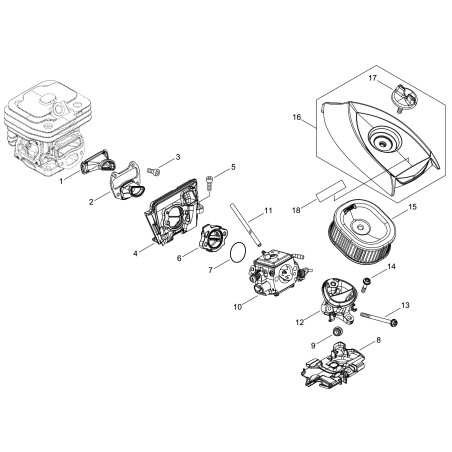 ORIGINAL ECHO INTAKE MANIFOLD ECRA202000350 | NewgardenParts.com