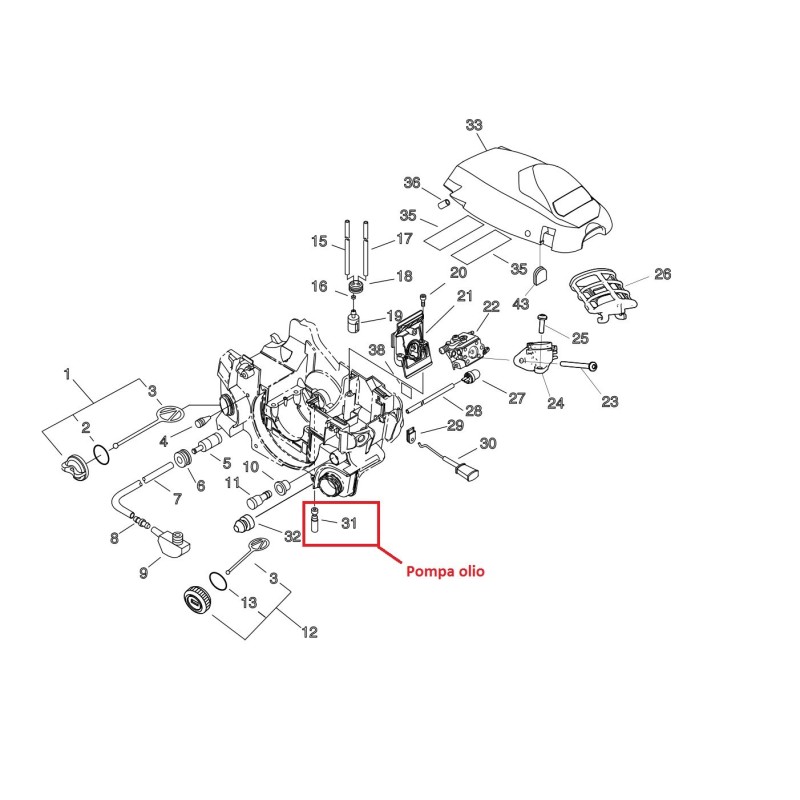 ORIGINAL ECHO LUFTFILTER ECRA226001420