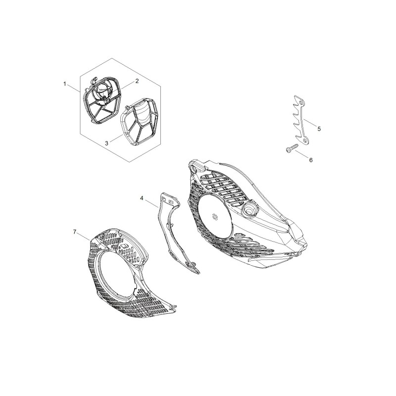 Optionaler Luftfilter – Filz – ECRA226001991 Original Echo