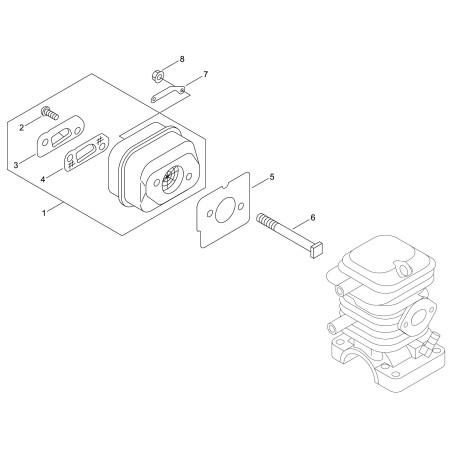 ORIGINAL ECHO ECRA300001791 SCHALLDÄMPFER | NewgardenParts.com