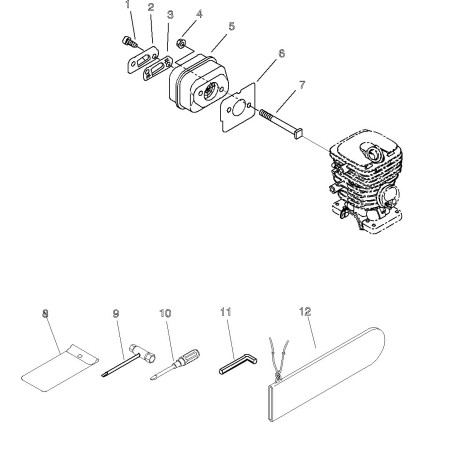ORIGINAL ECHO ECRA310000060 MUFFLER SCREEN | NewgardenParts.com