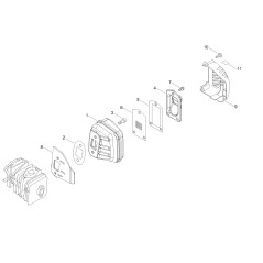 ORIGINAL ECHO SCHALLDÄMPFERABDECKUNG ECRA320001130 | NewgardenParts.com