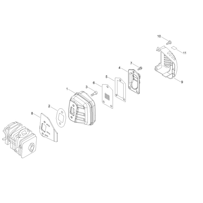 ORIGINAL ECHO SCHALLDÄMPFERABDECKUNG ECRA320001130