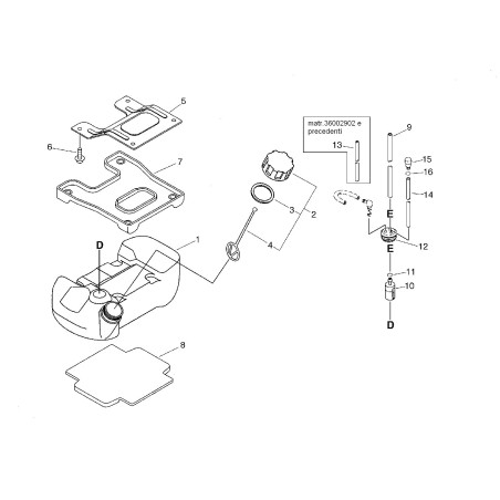 ORIGINAL ECHO ECRA350000081 MIXTURE TANK | NewgardenParts.com