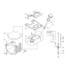 ORIGINAL ECHO MIXTURE TANK ECRA350000131 | NewgardenParts.com