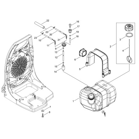 MIXTURE TANK *T.I.26-782 ECRA350002690 ORIGINAL ECHO | NewgardenParts.com