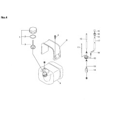 FASCETTA SERBATOIO MISCELA ECRA392000000 ORIGINALE ECHO | NewgardenParts.com