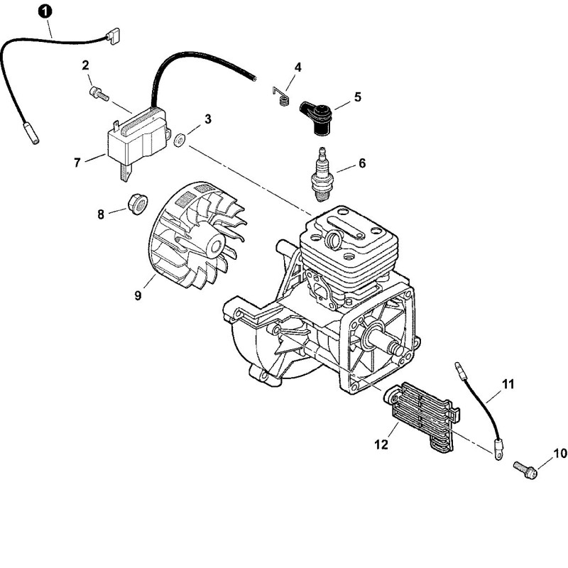 VOLANT MOTEUR ECHO ORIGINAL ECRA409000290
