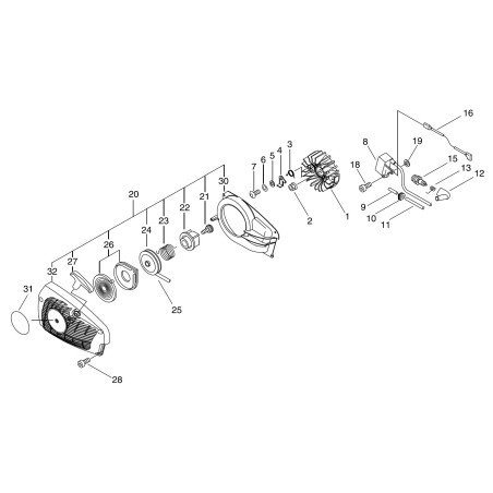 ORIGINAL ECHO FLYWHEEL ECRA409001240 | NewgardenParts.com