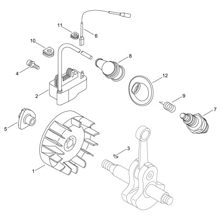 ORIGINAL ECHO FLYWHEEL *T.I.14-541 ECRA409001280 | NewgardenParts.com