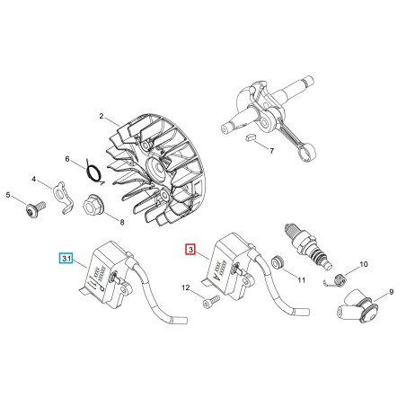 ORIGINAL ECHO ECRA409001300 FLYWHEEL | NewgardenParts.com