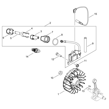 ORIGINAL ECHO ECRA409001350 FLYWHEEL | NewgardenParts.com