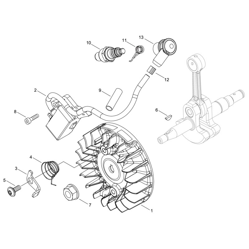 ORIGINAL ECHO ECRA409001390 FLYWHEEL
