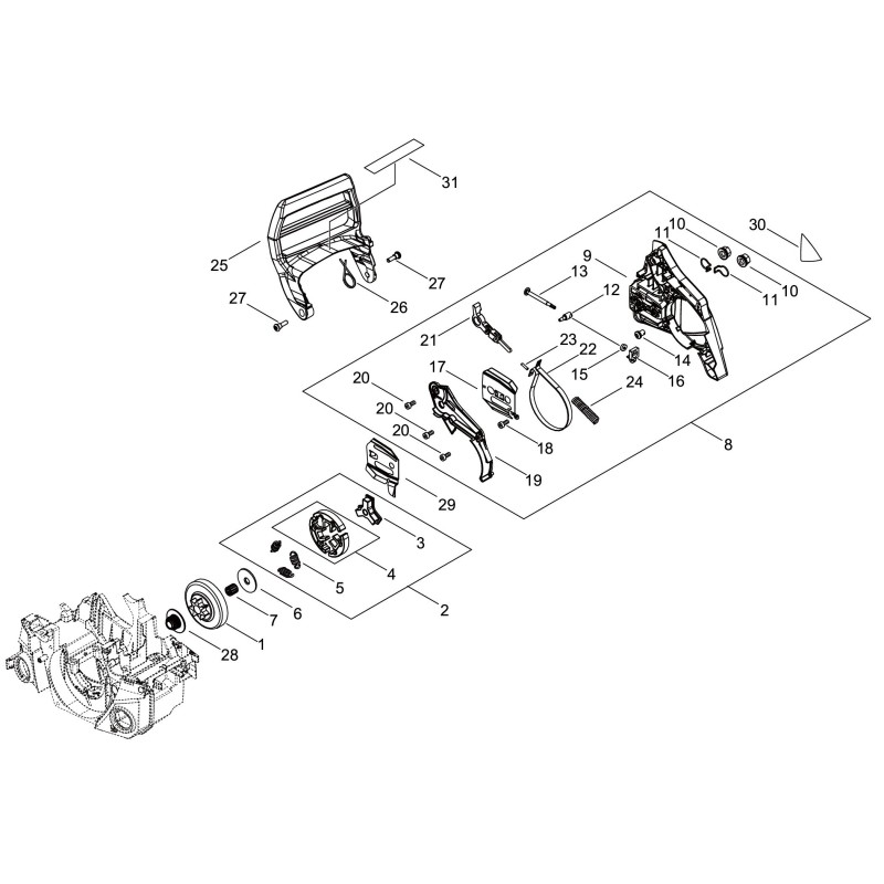 ORIGINAL ECHO CLUTCH BELL .325 ECRA556000481