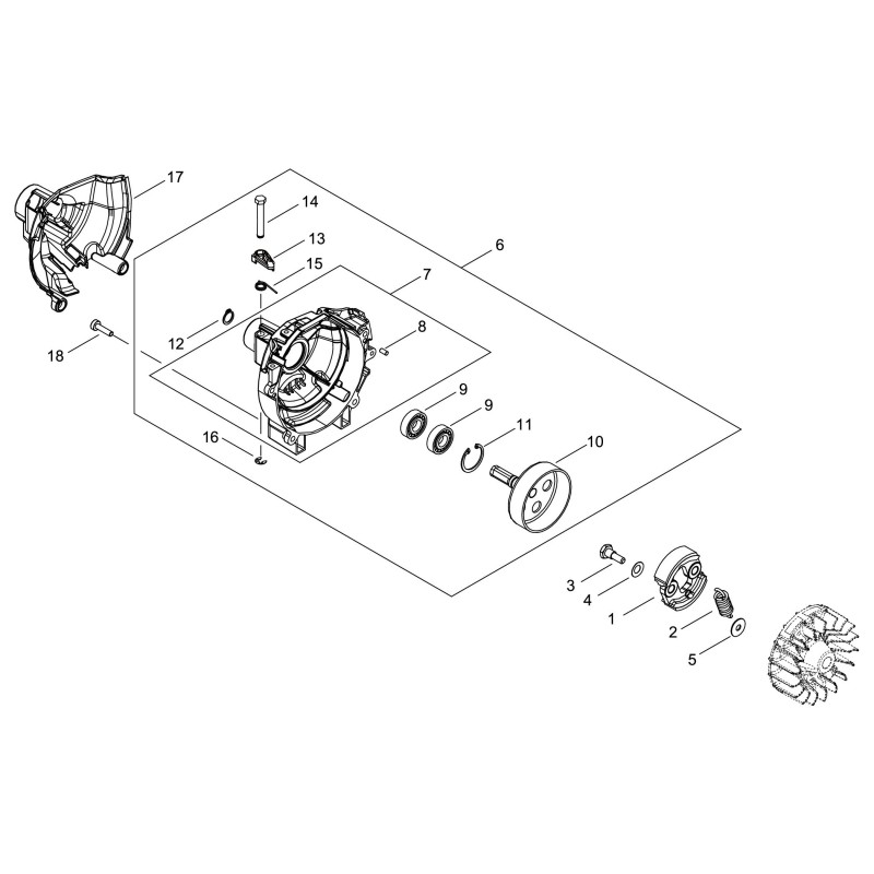 ORIGINAL ECHO KUPPLUNGSFEDER ECRA566000330