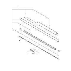 TUBO TRASMISSIONE ECRC050000990 ORIGINALE ECHO