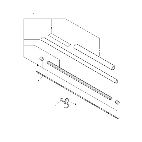 ORIGINAL ECHO TRANSMISSION TUBE ECRC050000990 | NewgardenParts.com