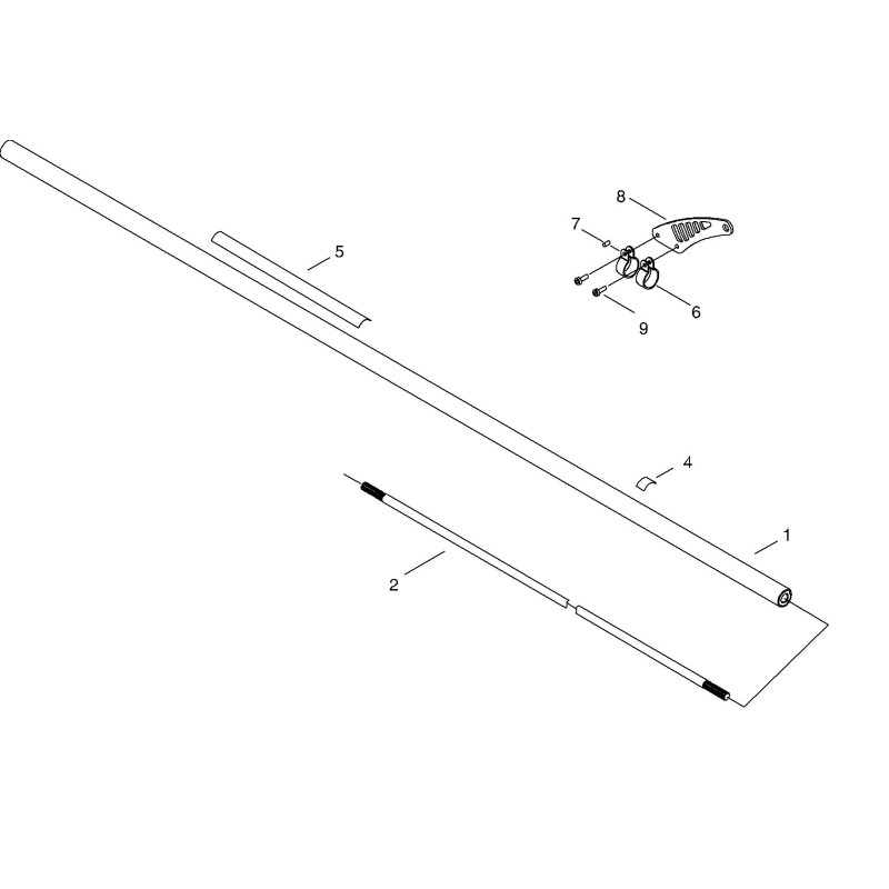 TUBO TRASMISSIONE ECRC050002430 ORIGINALE ECHO