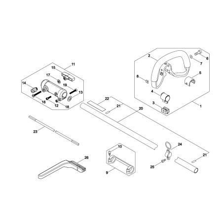 ORIGINAL ECHO TRANSMISSION TUBE ECRC050002890 | NewgardenParts.com