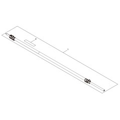 TUBO TRASMISSIONE COMPL. ECRC050003740 ORIGINALE ECHO