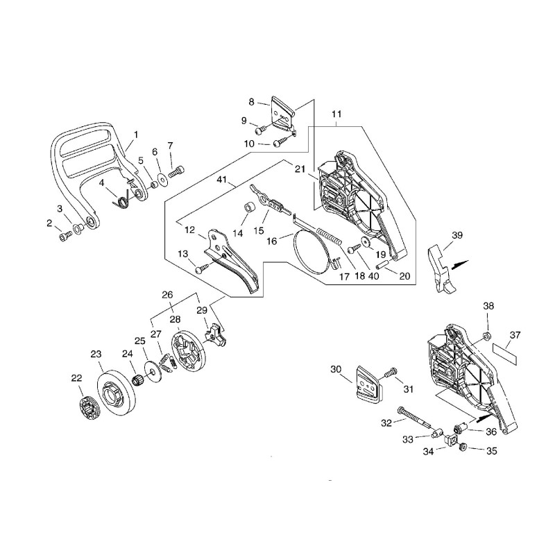 PROTEZIONE ECRC302000000 ORIGINALE ECHO