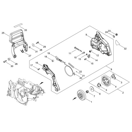 ORIGINAL ECHO BRAKE LEVER ECRC320000531 | NewgardenParts.com