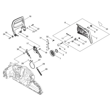 ORIGINAL ECHO BRAKE LEVER ECRC320000542 | NewgardenParts.com