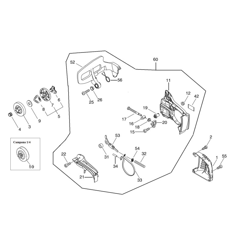 ORIGINAL ECHO BRAKE LEVERAGE ECRC334000290