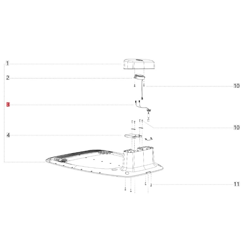 Cavo uscita corrente ORIGINALE BLUEBIRD robot tagliaerba NAVIMOW AB12.01.00.0229