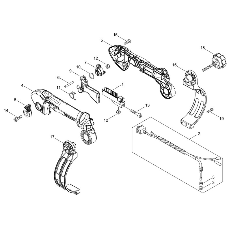 SUPPORTO IMPUGNATURA DX ECRC405000621 ORIGINALE ECHO