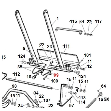 Centraggio bilanciere TURBO1 TURBO2 ORIGINALE GIANNI FERRARI 01.50.00.3430 | NewgardenParts.com