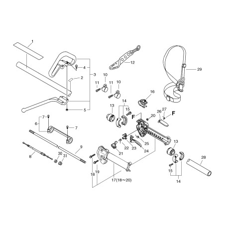 ORIGINAL ECHO TRANSMISSION ROD ECRC504000050 | NewgardenParts.com