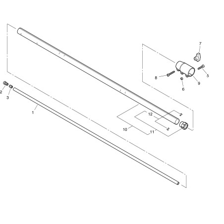 ORIGINAL ECHO TRANSMISSION ROD ECRC504000410 | NewgardenParts.com