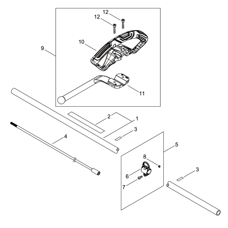 ORIGINAL ECHO TRANSMISSION ROD ECRC504001490