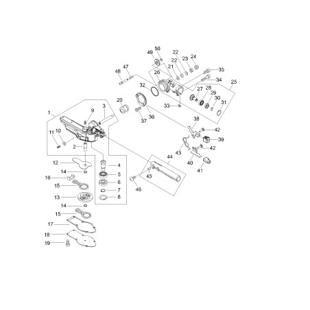 EJE DE ENGRANAJE ORIGINAL ECHO ECRC534001060 | NewgardenParts.com