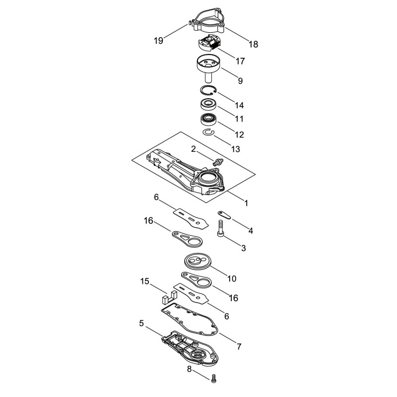 ORIGINAL ECHO UNTERE PLEUELSTANGENABDECKUNG ECRC539000021