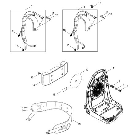 ORIGINAL ECHO PB7910/EB790 ECRC644000250 BLOWER BELT | NewgardenParts.com