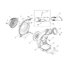 ORIGINAL ECHO LEFT FAN COVER ECRE103000461 | NewgardenParts.com
