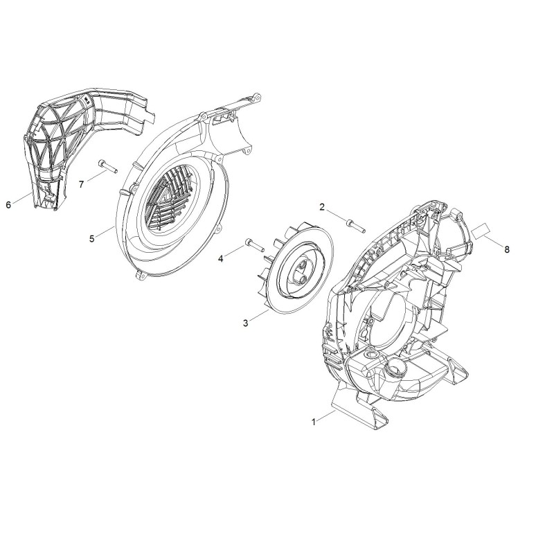 ORIGINAL ECHO LEFT FAN COVER ECRE103001470