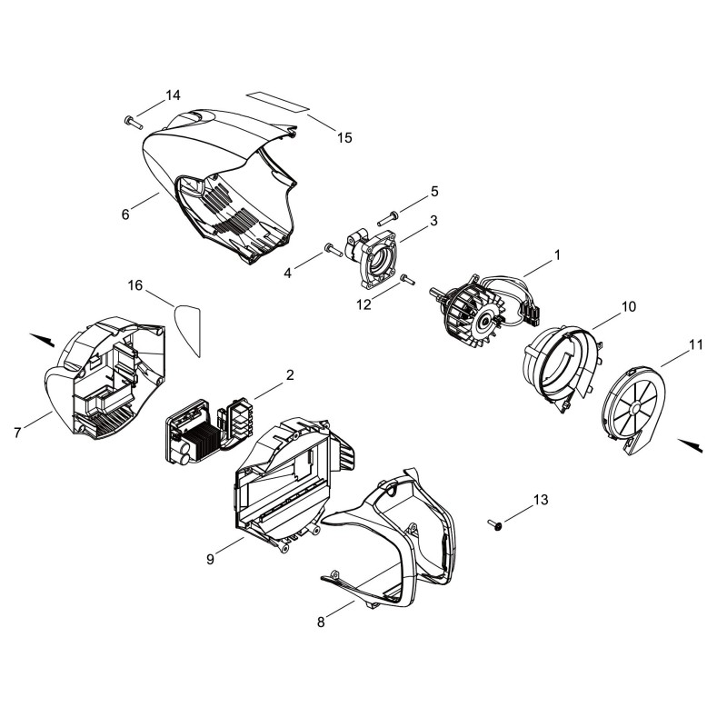 ORIGINAL ECHO ECRE103001680 FAN COVER